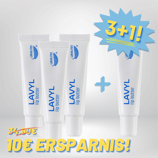 3+1 Set Lavylites Lavyl Lipbutter Lippenpflege 15ml Tube